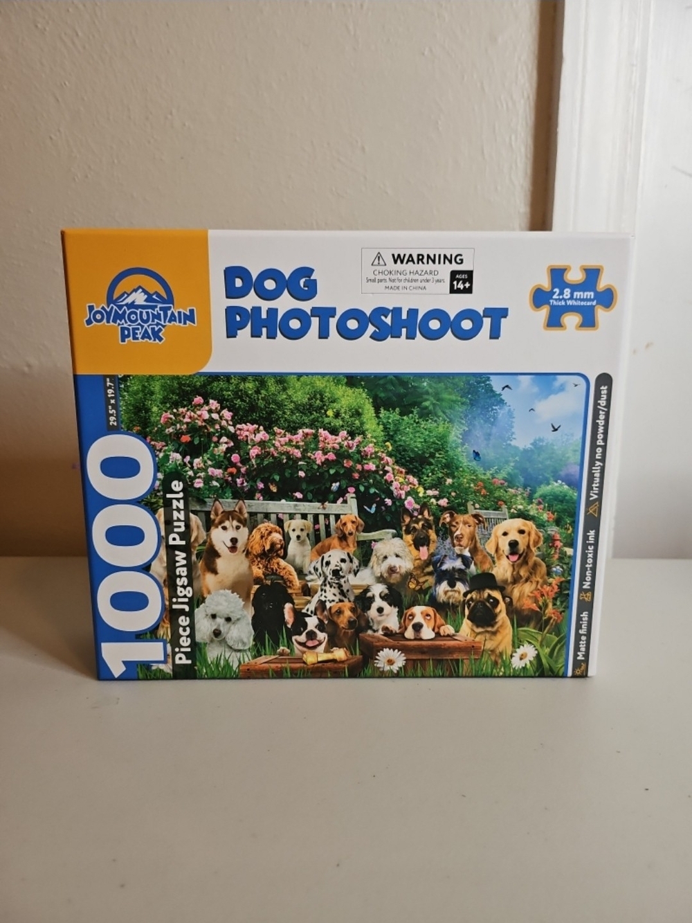 Joy Mountain Peak Dog Photoshoot 1000 Piece Jigsaw Puzzle